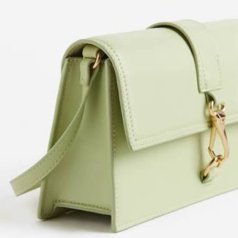 H&M Pastel Green Shoulder Bag with Gold Hardware - Picture 2 of 2